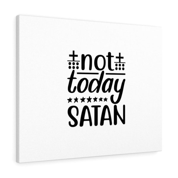 Scripture Canvas Not Today Satan Christian Bible Verse Meaningful Framed Prints, Canvas Paintings - Image 2