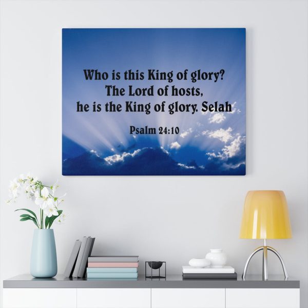 Scripture Canvas The Lord of Hosts Psalm 24:10 Christian Bible Verse Meaningful Framed Prints, Canvas Paintings - Image 4