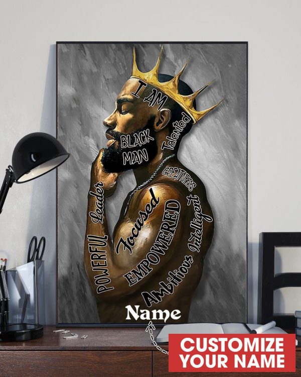 Black King Greatness Decor Personalized Painting Prints Gift Idea Birthday Framed Prints, Canvas Paintings - Image 2