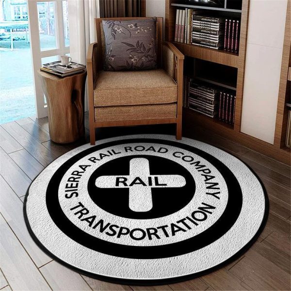 Sierrarr Round Mat Sierra Railroad Round Floor Mat Room Rugs Carpet Outdoor Rug Washable Rugs