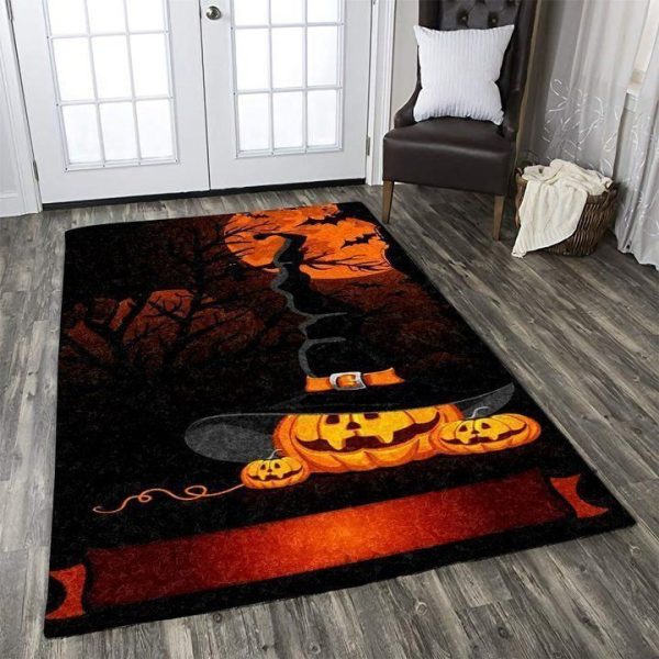 Halloween Witch Pumpkin Field Zoombie decorations Area Rug Carpet Carpet