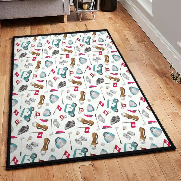 Golf Club Cool Rugs Golf Rug Rectangle Rugs Washable Area Rug Non-Slip Carpet For Living Room Bedroom