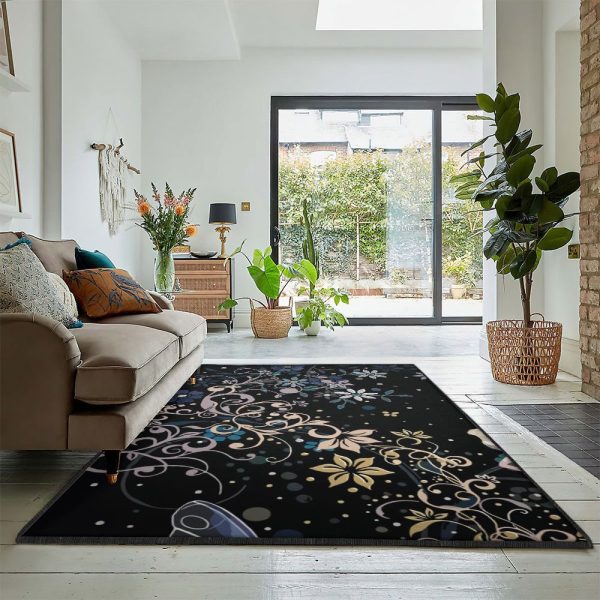 Fairy Fairy Rug Rectangle Rugs Washable Area Rug Non-Slip Carpet For Living Room Bedroom