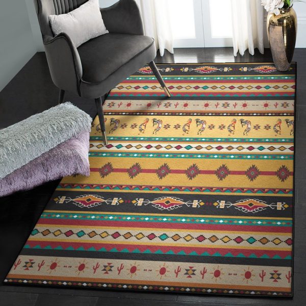 America Lovers Playroom Rug Native American Rug Rectangle Rugs Washable Area Rug Non-Slip Carpet For Living Room Bedroom