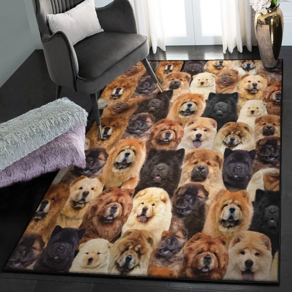 Chow Chow Non Shedding You Will Have A Bunch Of Chow Chows Rug Rectangle Rugs Washable Area Rug Non-Slip Carpet For Living Room Bedroom - Image 2