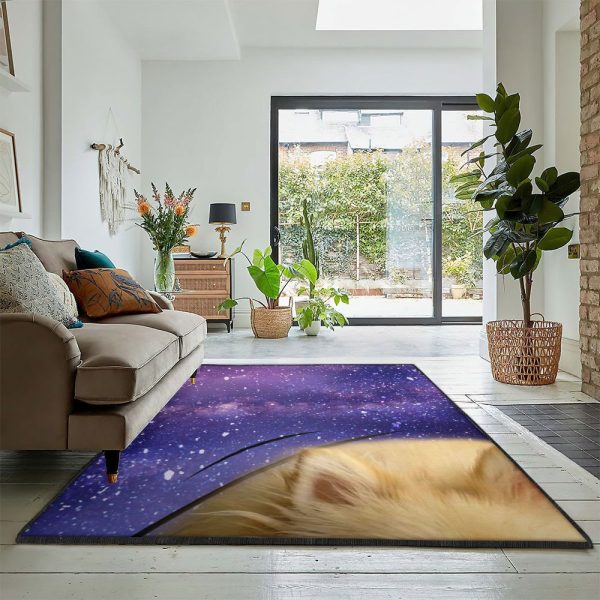 Pom Dog Washable Pomeranian Surprise Rug Rectangle Rugs Washable Area Rug Non-Slip Carpet For Living Room Bedroom - Image 2