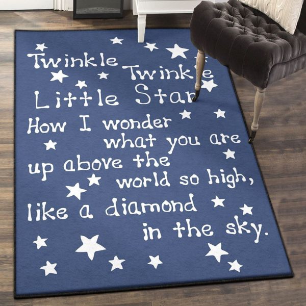 Sky Carpet Sky Trenton Twinkle Rug Rectangle Rugs Washable Area Rug Non-Slip Carpet For Living Room Bedroom