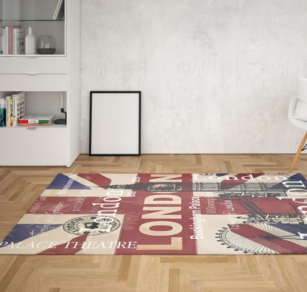 Big Ben Bedroom Rugs Union Jack London Rug Rectangle Rugs Washable Area Rug Non-Slip Carpet For Living Room Bedroom