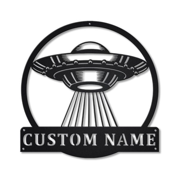 Personalized Ufo Metal Sign Art, Custom Ufo Metal Sign, Ufo Gifts Funn