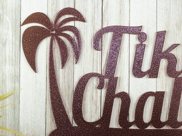 Custom Name Sign, Palm Tree, Metal Wall Art, Beach Decor, Outdoor Sign - Image 2