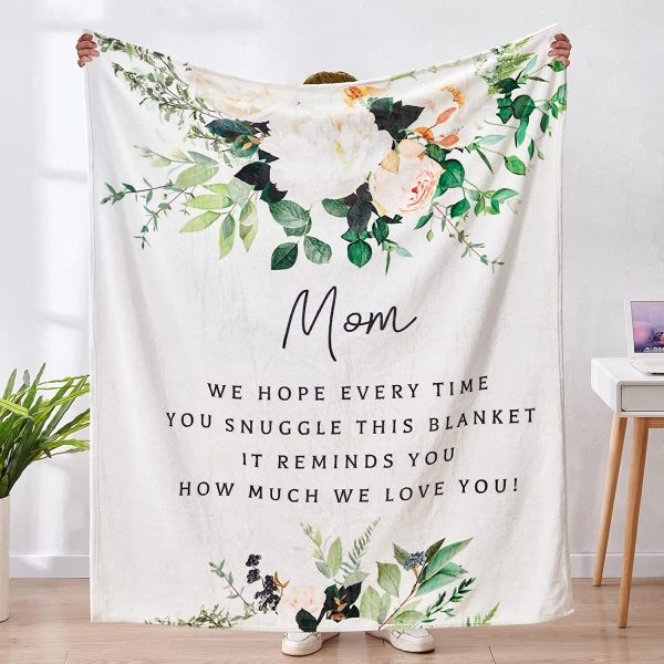 To My Mom Blanket Floral Blanket Gift for Mom Mother's Day Gift