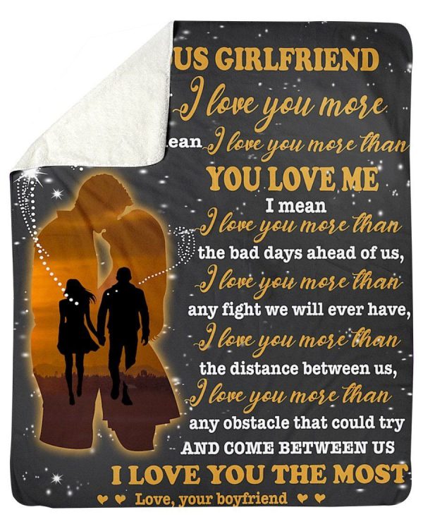 I Love You More Than The Bad Day Ahead Of Us Gift For Girlfriend Fleec - Image 3