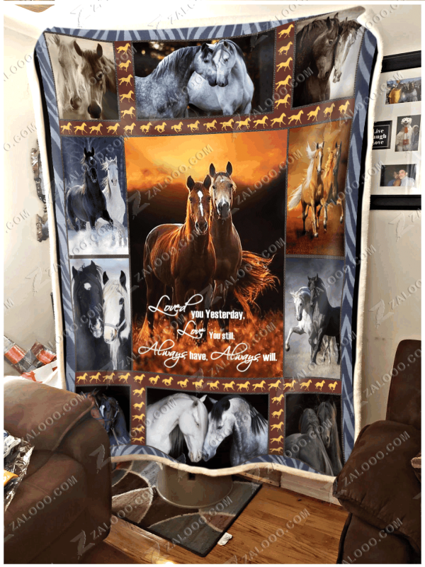 Horse Blanket Gift For Boy Who Loves Horse Love You Forever - Image 2