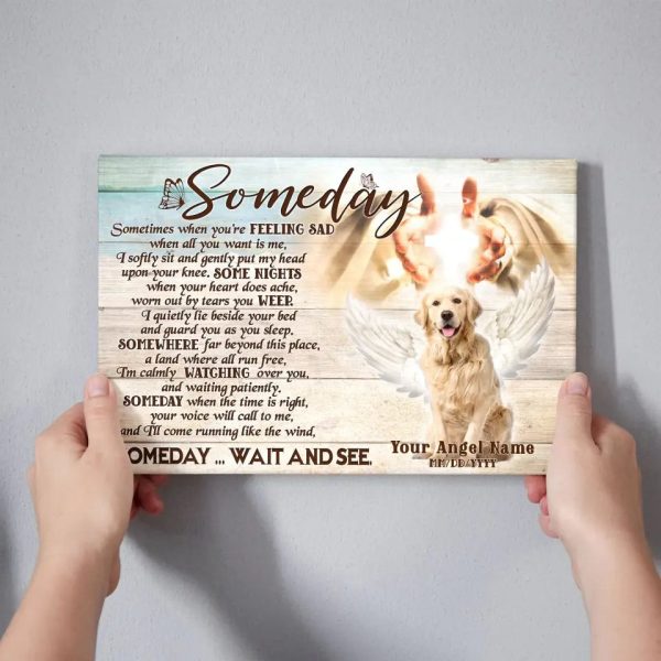 Personalized Photo Canvas Prints, Dog Loss Gifts, Pet Memorial Gifts, Dog Sympathy, Someday Dem Canvas - Image 5