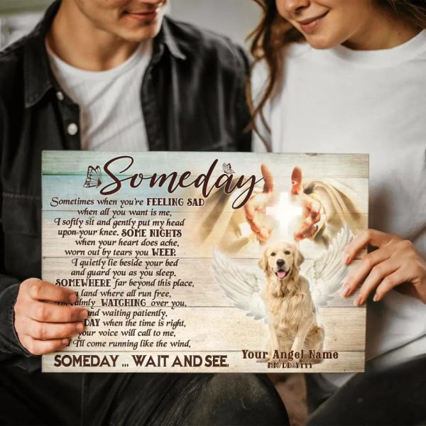 Personalized Photo Canvas Prints, Dog Loss Gifts, Pet Memorial Gifts, Dog Sympathy, Someday Dem Canvas - Image 6