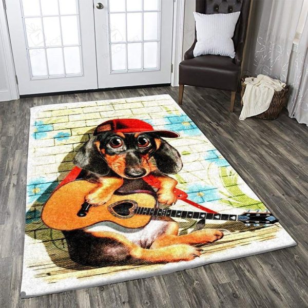 Dachshund Area Rugs For Living Room Rectangle Rug Bedroom Rugs Carpet Flooring Gift RS137819|Rosabella Print