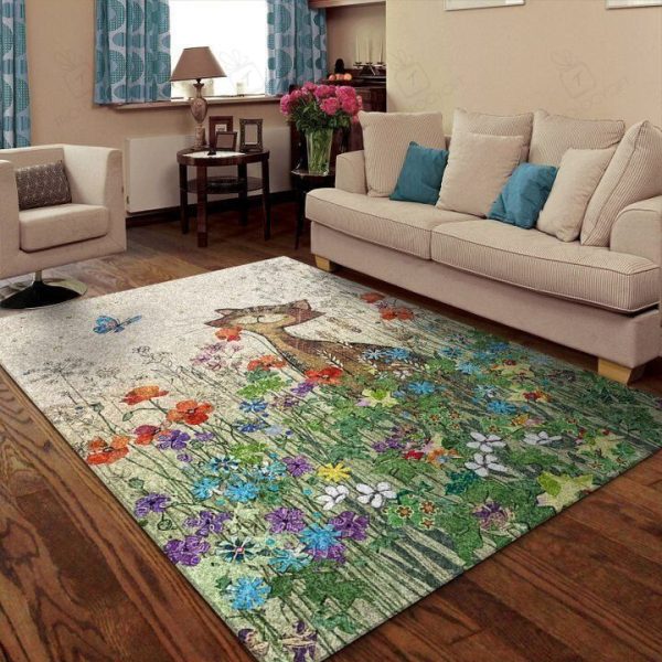 Cat Area Rugs For Living Room Rectangle Rug Bedroom Rugs Carpet Flooring Gift RS136286|Rosabella Print