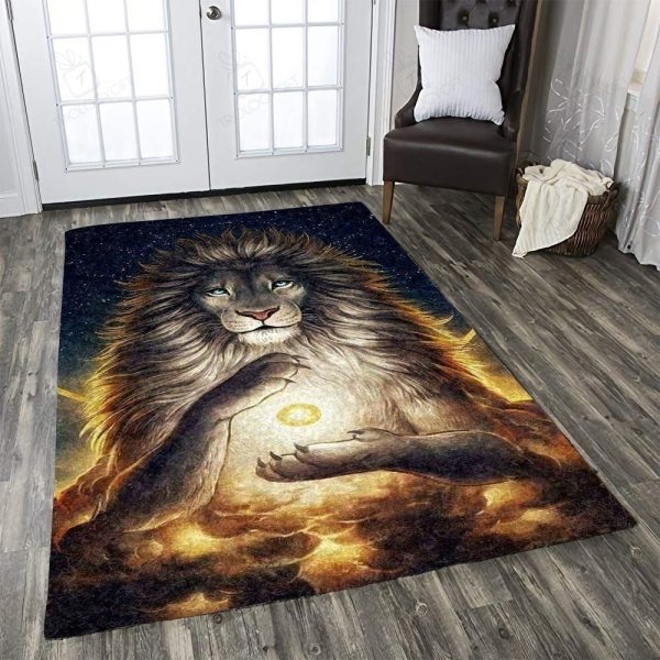 Lion Rectangle Rug Decor Area Rugs For Living Room Bedroom Kitchen Rugs Home Carpet Flooring Rs018098 Print